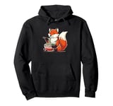 Cute Fox Eating Ramen Bowl Foxes Japanese Food Noodles Pullover Hoodie