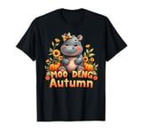 Moo-Deng Hippo Fall Autumn The Famous Baby Pigmy Moodeng T-Shirt