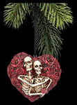 Christmas Tree Ornament Skeleton Heart - Love Everlasting - Decor