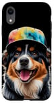 Coque pour iPhone XR Berger Australien Casquette Snapback Chien Animaux Imprimé