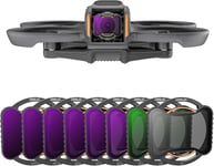 avata 2 ND Filter Set, 8 Pack UV CPL ND8 ND16 ND32 ND64 ND128 ND256 Filtre d'objectif pour Appareil Photo à densité Compatible avec DJI avata 2,Verre Optique HD Multicouche