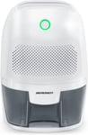 BR-50B Déshumidificateur avec écran blanc pour pièces de 15 à 20 m3, purificateur d'air, électrique, capacité 250-300 ml, 80 % d'humidité relative, blanc