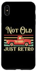 Coque pour iPhone XS Max Not Old Just Retro – Voiture classique rouge vintage Pickup Truck