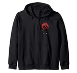 War God / Battle Axe / Red Scar Tattoo Zip Hoodie