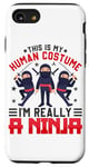 Coque pour iPhone SE (2020) / 7 / 8 C'est mon costume humain, je suis vraiment un ninja