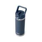 Yeti Rambler Straw Bottle - Bouteille isotherme Navy 530 ml