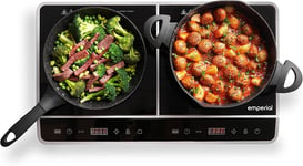 Emperial Twin Induction Hob Portable Digital Dual Electric Cooker 2800W