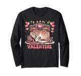 Books Are My Valentine Book Lover Valentine’s Day Bookworm Long Sleeve T-Shirt