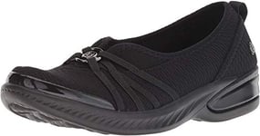 BZees Femme Niche Ballerines, Tissu en Maille Noire, 41.5 EU