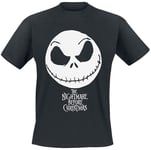 Disney Men's Jack Face T-Shirt S Black (US IMPORT)