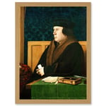 Painting Antique Holbein Junior Thomas Cromwell Earl Essex Chief Minister Artwork Framed Wall Art Print A4