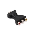 Choyclit - déwin Adaptateur hdmi vers av rgb adaptateur de synchronisation Audio et vidéo 1080P pour convertisseur de composants rca