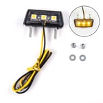 12V Motorcykel registreringsskylt LED-ljus Vattentät Motorcykel Li Yellow onesize