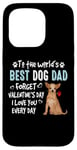 Coque pour iPhone 15 Pro Chihuahua Best Dog Dad Valentines Day Funny Puppy