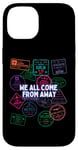 Coque pour iPhone 14 We All Come From Away Tampons de voyage théâtre musical