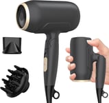 Travel Hairdryers for Women, Travel Hairdryer 2000W, Foldable Hair Dryer with 3