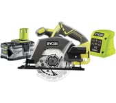 RYOBI ONE R18CSP-140 Cordless Circular Saw with 1 Battery - Yellow & Black