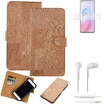 FOR Oppo A96 SMARTPHONE CASE COVER WALLETCASE CORK