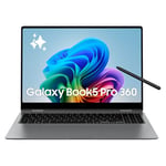 Samsung Galaxy Book5 Pro 360 16", Copilot+ PC, Ordinateur Portable avec IA, Processeur Intel Core Ultra 7, Mémoire 16 Go RAM, Stockage 1 To, Clavier AZERTY Fr, Anthracite