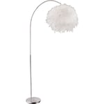 Globo - Lampadaire salon éclairage latéral plume boule arc lampe sur pied 15057S