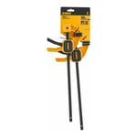 DEWALT Serre-joint à une main Medium 6IN Pack de 2 60kg Force serrage DWHT0-83149