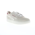 Reebok Club C Double Revenge Womens Beige Suede Lifestyle Trainers Shoes