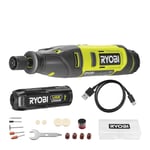 Mini-outil multifonction RYOBI RRT4-120GA15 - 4V - 1 Batterie 2.0Ah - 1 Câble USB C - 15 Accessoires