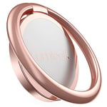 Lamicall Phone Ring Holder, Handy Finger Ring Stand - Universal Grip 360 Adjustable Mobile Phone Loop for iPhone 16 15 14 13 12 11 Pro Max Mini Xs XR X 8 7 6S, Samsung, 4~8" Smartphones - Rose Gold