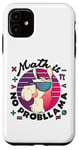 Coque pour iPhone 11 Math is No ProbLlama Jeu de mots amusant en forme de lama