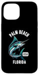 Coque pour iPhone 15 Motif Palm Beach Floride USA Fishing