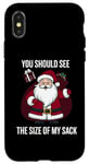 iPhone X/XS You Should See the Size of My Sack Funny Santa Holiday Humor Case