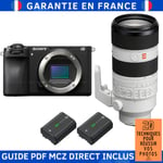 Sony Alpha 6700 ( A6700 ) + FE 70-200mm f/2.8 GM OSS II + 2 Sony NP-FZ100 + Guide PDF MCZ DIRECT '20 TECHNIQUES POUR RÉUSSIR VOS PHOTOS