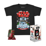 Funko Pocket POP! & Tee: Star Wars - Holiday R2D2 - Metallic - Mediu (US IMPORT)