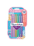 Papermate Paper Mate Flair filtspetspennor | Mediumspets (0,7 mm) | Sortiment av Candy POP-färger | 6 stycken