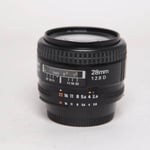 Nikon Used AF Nikkor 28mm f/2.8D Wide Angle Prime Lens