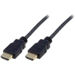 Adnauto - Cable hdmi 1.4 prise male des deux cotes 2m - Noir