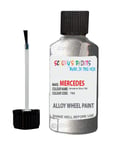 Alloy Wheel Repair Touch up Paint KIT Curbing Scratch CHIP Silver Black Gold (Vanadium Silver 788 Mercedes)