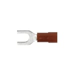 Wiha Terminal de cable plano forma de horquilla aislado 100 ud. según DIN 0.5-1 mm², M4 (43962)