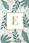 E: Monogram Notebook Tropical ,Monogram Notebook for Women and Girls, Monogram I