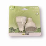 Edi Light Lot 2 LED GU10 9W 2700K 450lm 220-240V Blanc Chaud