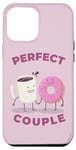 iPhone 12 Pro Max FUNNY COUPLE THE PERFECT COUPLE COFFEE AND DONUTS PERFECT Case