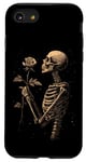 iPhone SE (2020) / 7 / 8 Satanic Skull Rose Gothic Skeleton Holding Rose Case