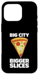 Coque pour iPhone 16 Pro Design amusant Love Pizza Big City Style