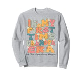 In My First Time Grandpa Era Groovy 1st Time Grandpa Cute Sweatshirt