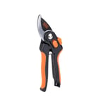 BLACK+DECKER Cisaille de Jardin - Ciseaux à Bois - Secateur de Jardin avec Lames en acier trempé - Branches d'un Diamètre de 13 mm - Taille 20,3 cm - Acier - Noir/Orange