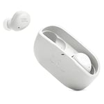 JBL Wave Buds In-Ear Wireless Earbuds with IP54 and IPX2 Waterproofing, Powerful Bass and 32-Hour Battery Life, White