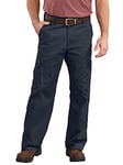 Dickies Men's loose work utility pants, Dark Navy, 38W 34L UK