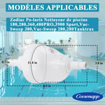 Kit de Remplacement de Valve de Secours G52 Polaris Amélioré Compatible Zodiac 180 280 380 480 3900 Polaris Pool Cleaners Pieces pour Robot Polaris