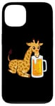 Coque pour iPhone 13 Girafe Bière amusante Amoureux de girafe – Girafe drôle