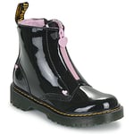 Boots enfant Dr. Martens  Bex Heart Zip Boot J Black Patent Lamper